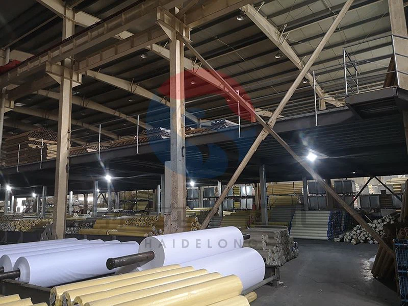 PVC tarpaulin storehouse