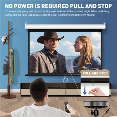 Pull Down Projector Screen